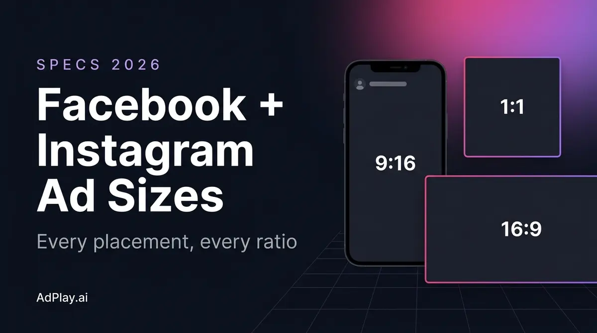 Facebook and Instagram Ad Sizes (2026)